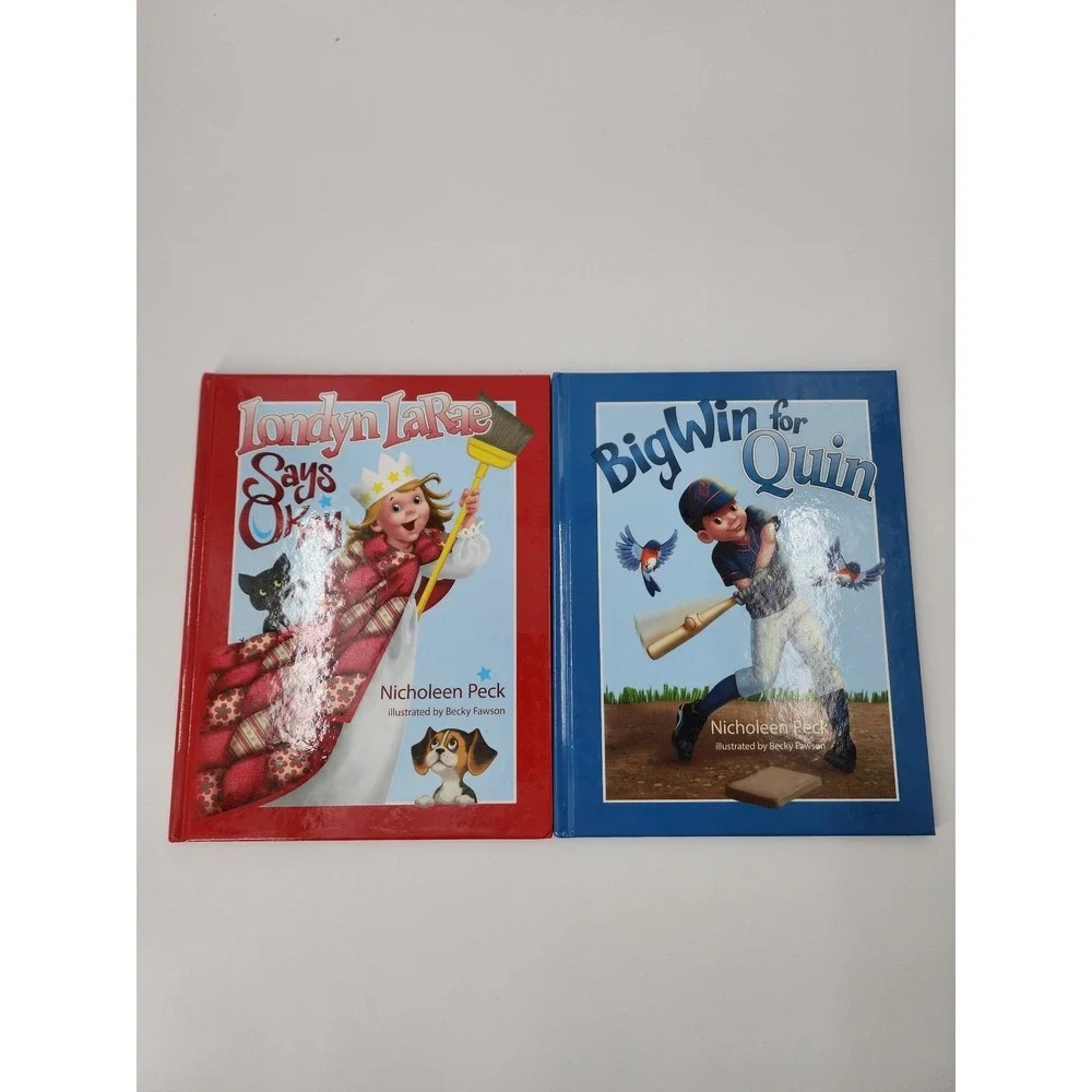 Nicholeen Peck Childrens Books Londyn LaRae Says Okay & Big Win for Quin Set of2